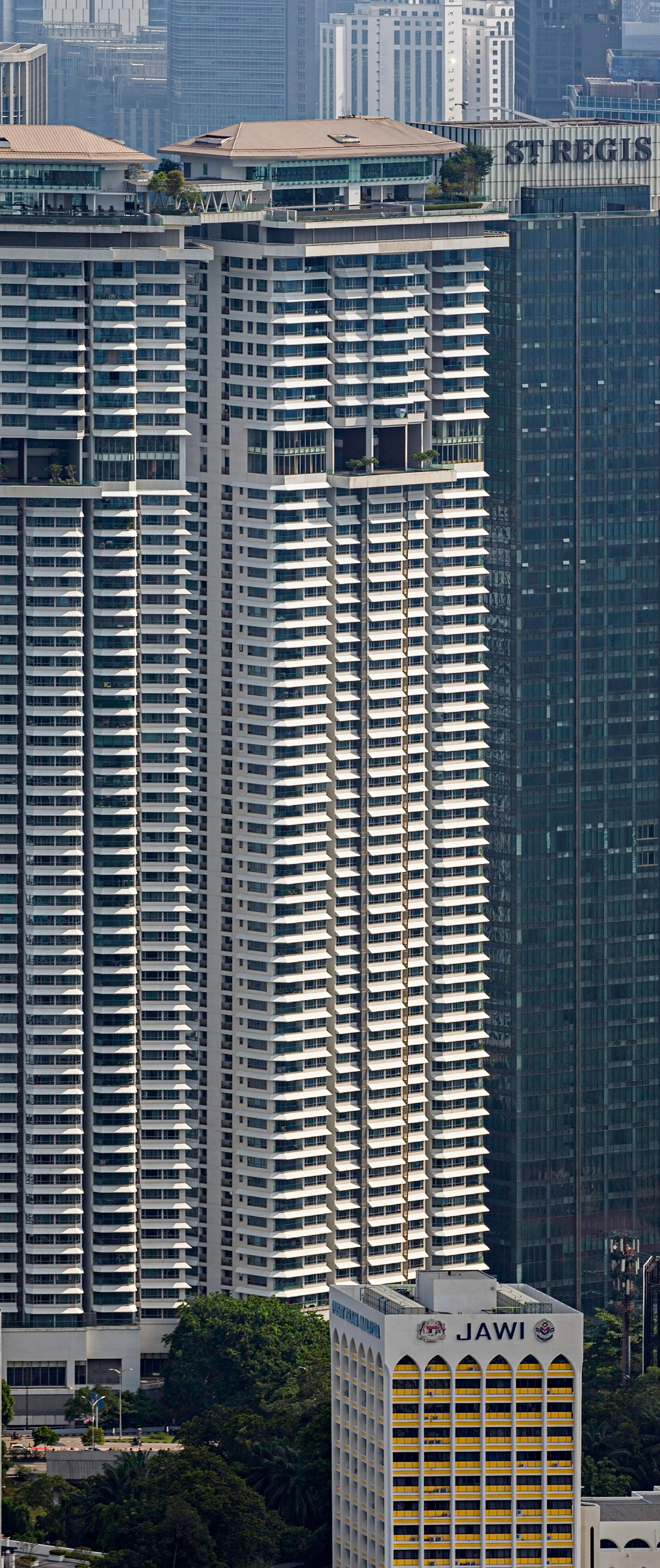 The Sentral Residences Tower A, Kuala Lumpur - View from KL Tower. © Mathias Beinling